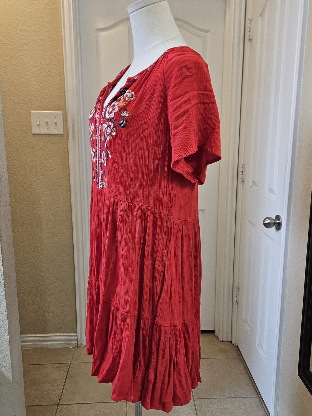 Knox Rose Embroidered Boho Dress – Size Medium - Picture 7 of 11